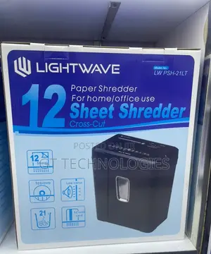 Lightwave 12-Sheet Cross-Cut Shredder