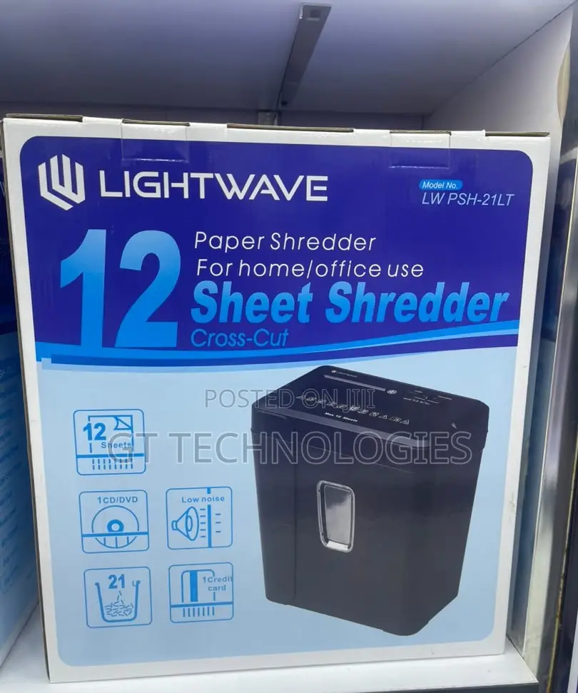 Lightwave 12-Sheet Cross-Cut Shredder