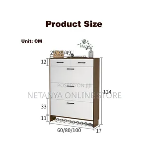 Flip Drawer Modern Shoe Cabinet