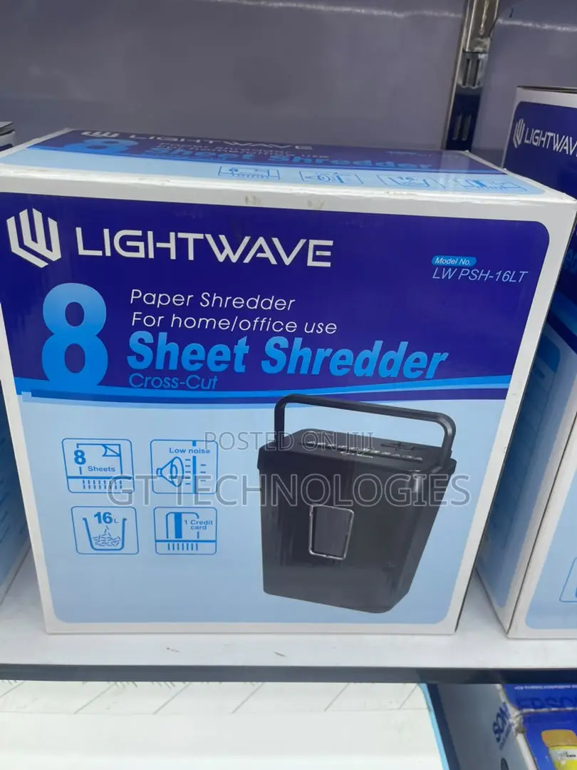 Lightwave LW PSH-16LT Paper Shredder /8 Sheet Per Pass