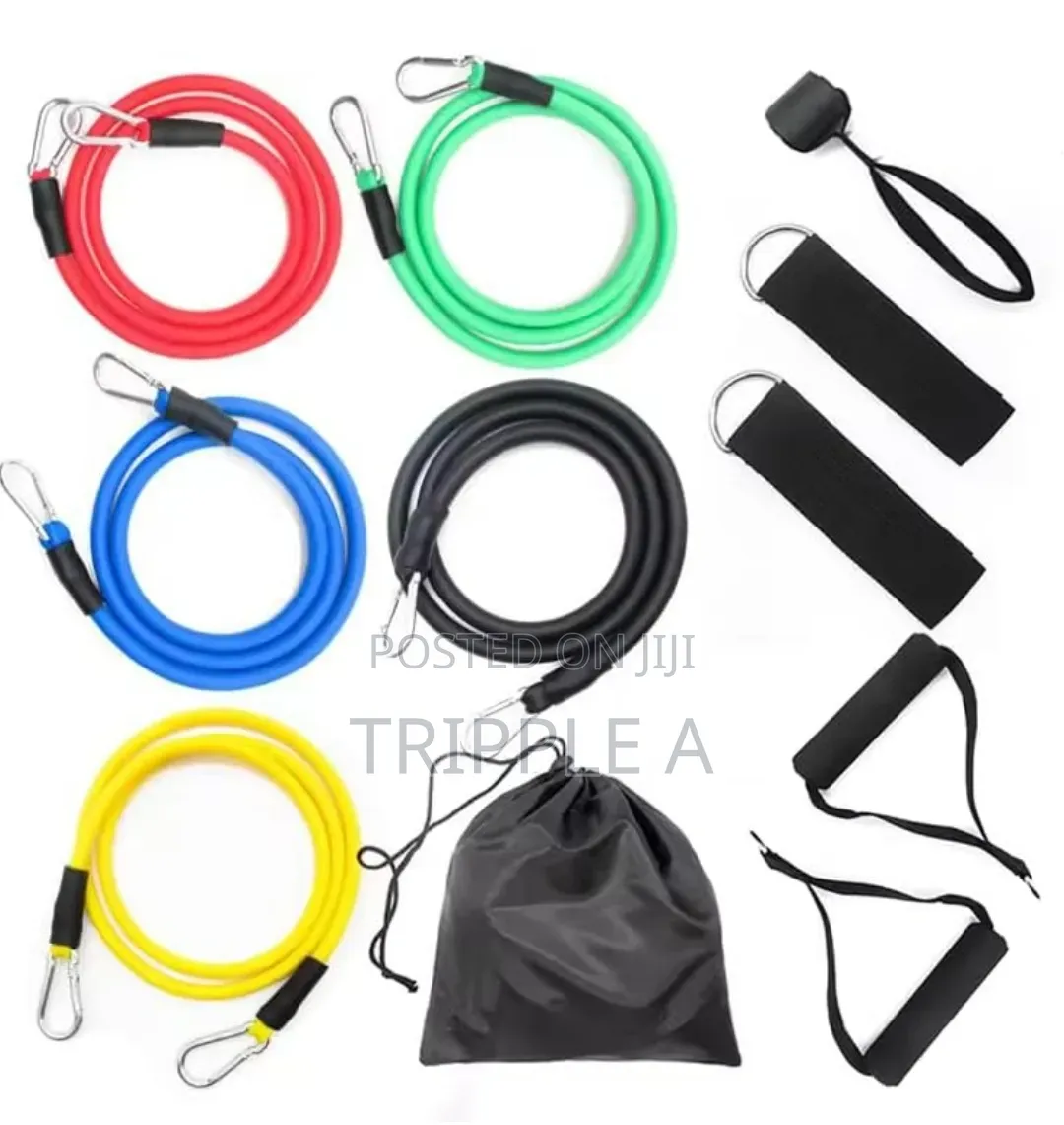 Resistance Bands Set -11pc , Exercise Bands for Men/ Women