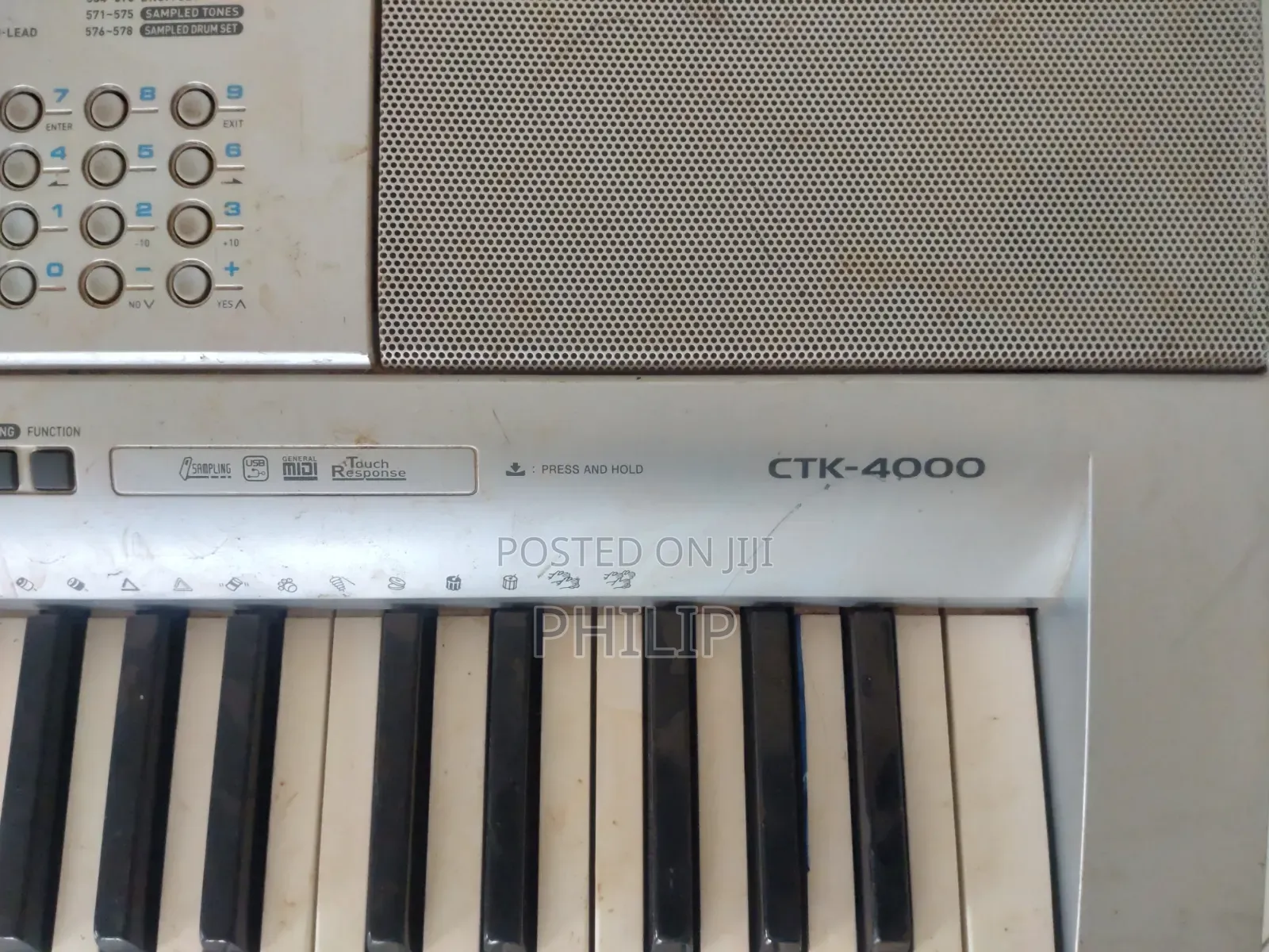 Used Casio CTK-4000 Keyboard With Stand –