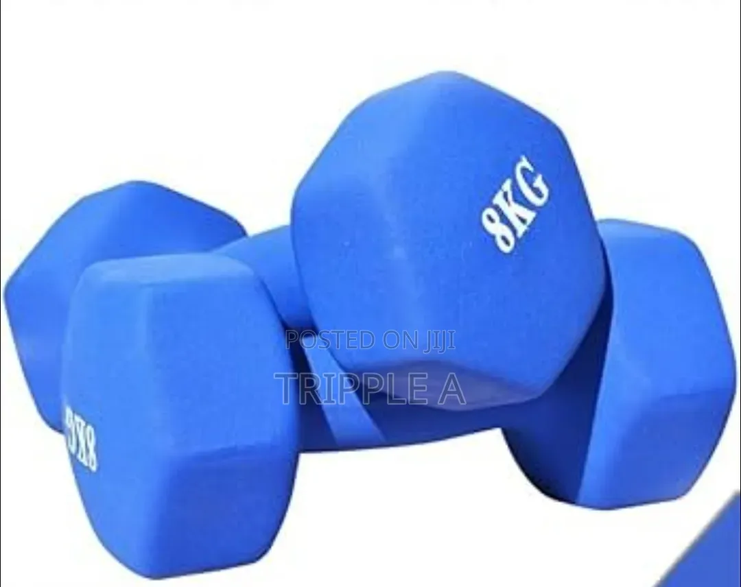Pair of Blue Neoprene Dumbells,