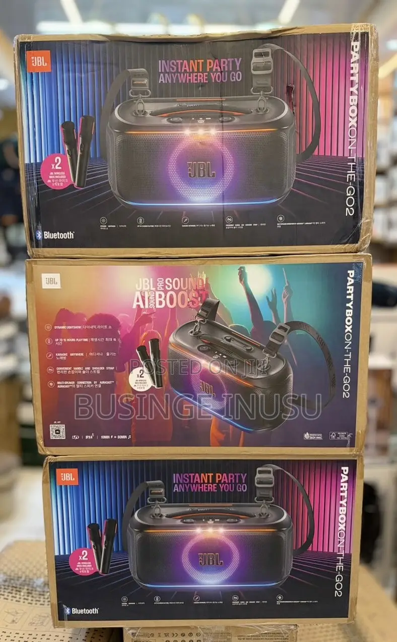 JBL PartyBox on the Go 2 Portable Bluetooth Party Speaker Available