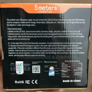 Smart Neon Rope Lights 5m LED Strip Lights APP Remote Control Color