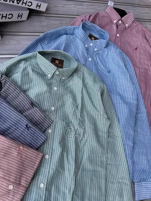 Men's Long-Sleeve Button-Down Shirts Polo Shirt