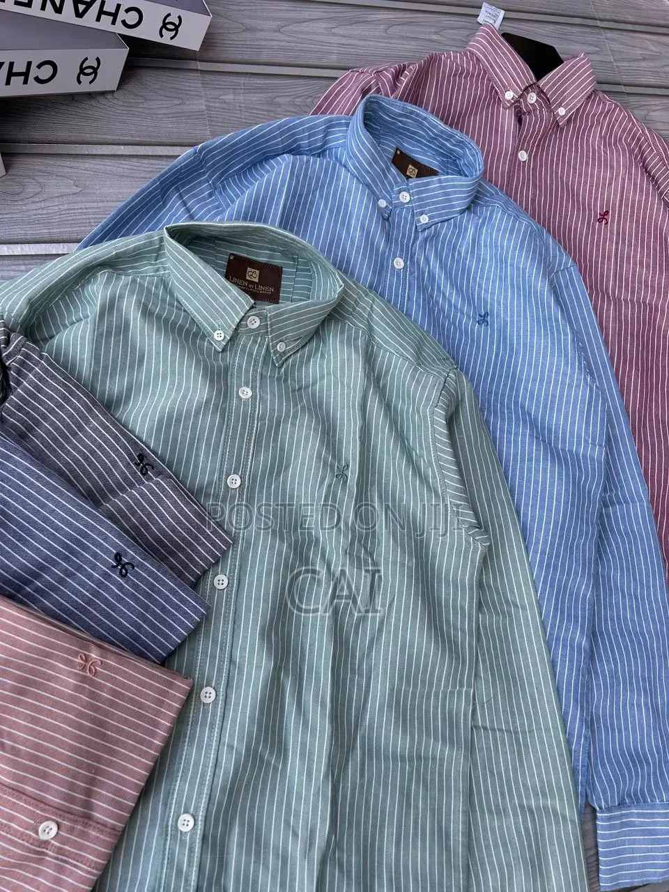 Men's Long-Sleeve Button-Down Shirts Polo Shirt