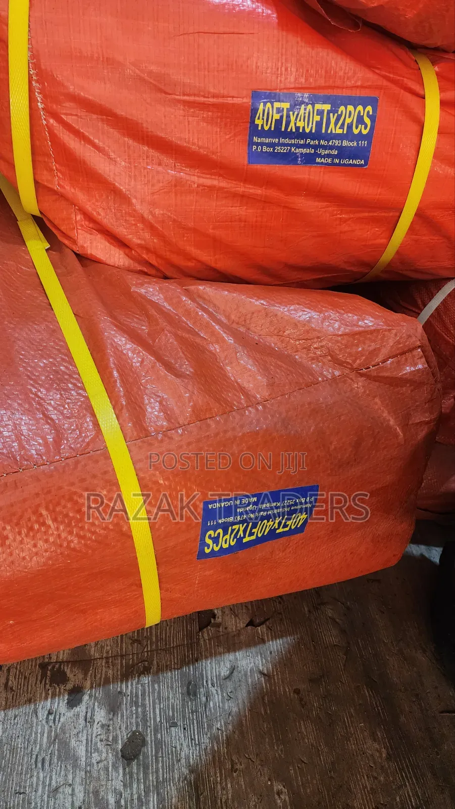 Heavy Duty Tarpaulin 40FT×40FT (2PCS) Orange