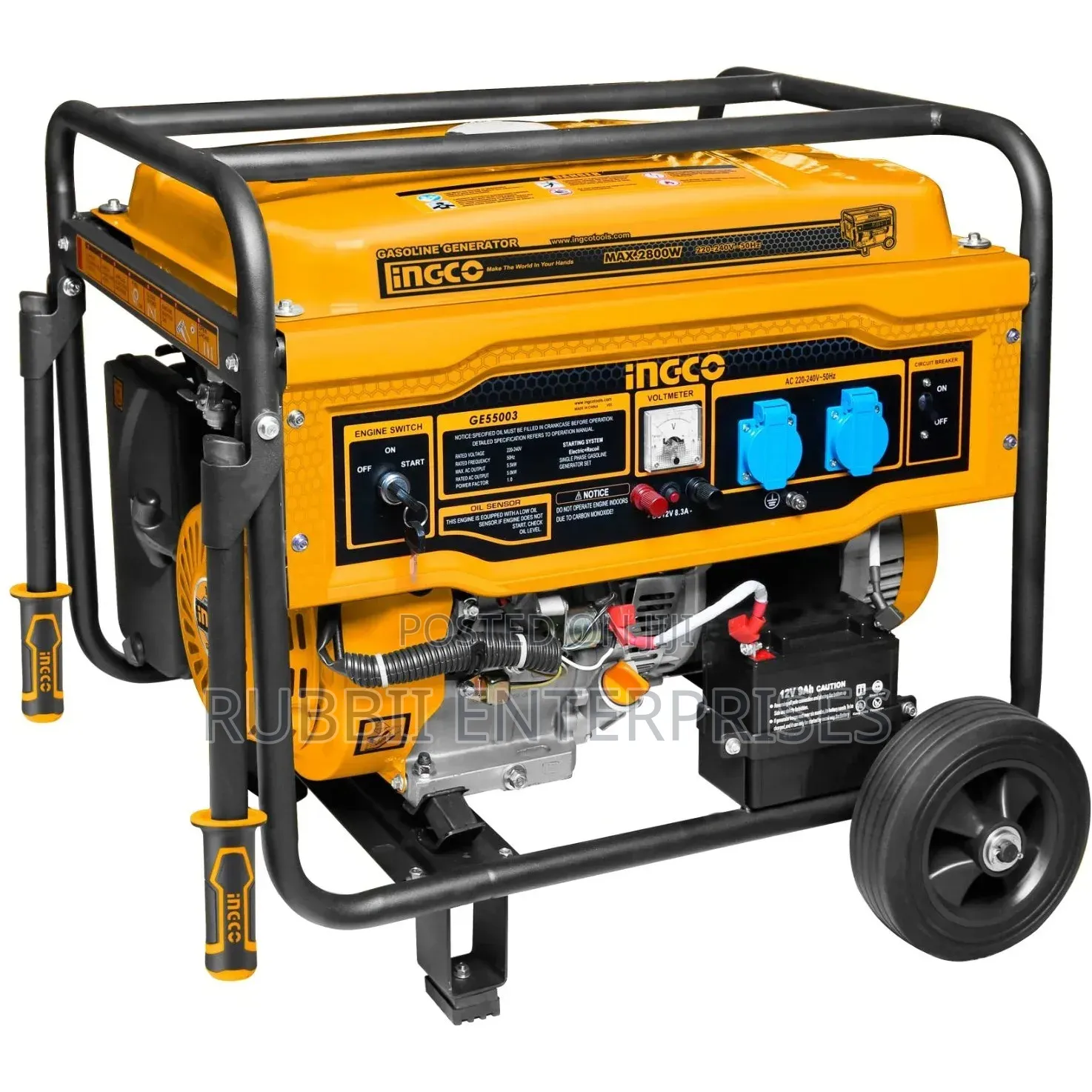 INGCO Gasoline Generator 5.5Kw GE55003 – Yellow