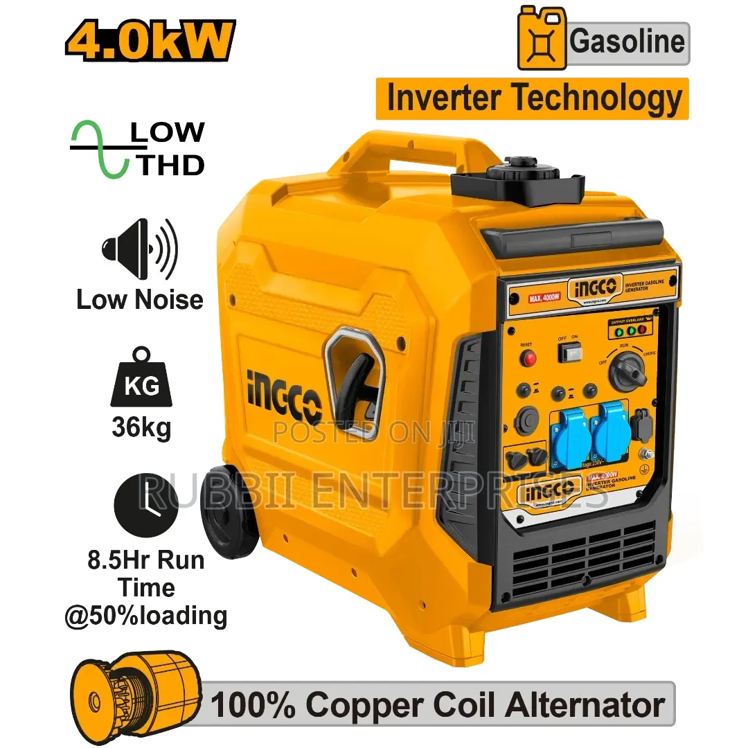 Ingco GEI47506E Inverter Gasoline Generator 4kw Silent
