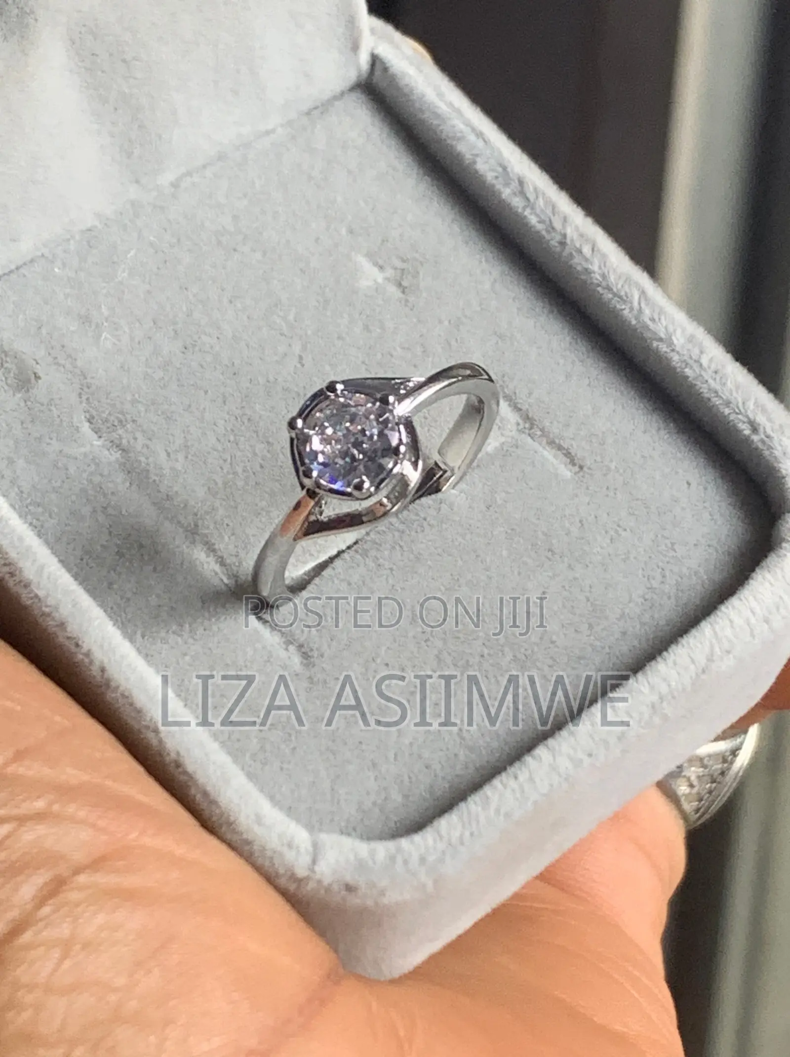 Cubic Zirconia Stone Engagement/ Promise Ring