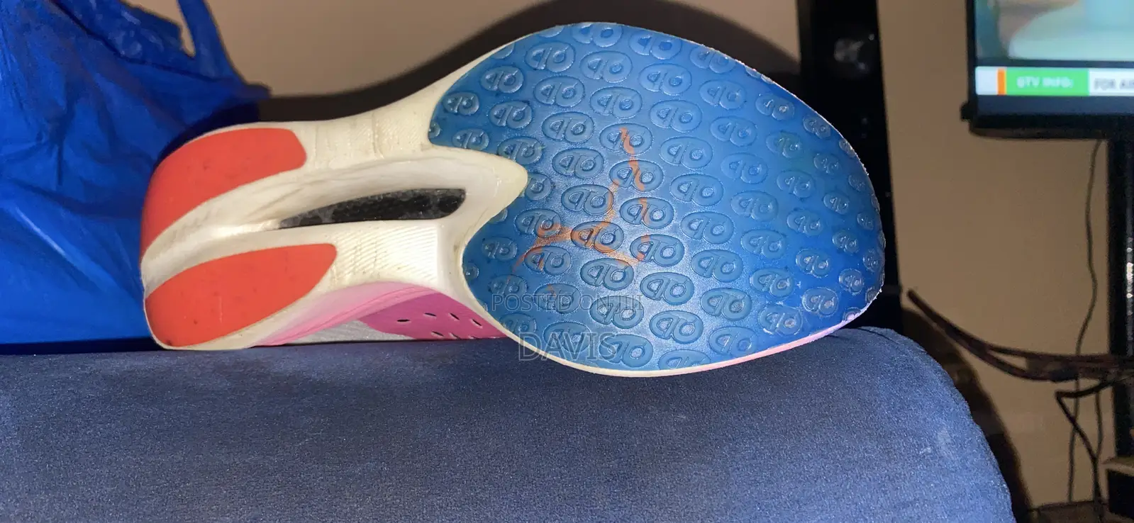 Original Qiaodan Feiying PB Carbon Plate Shoes - Size 41 - Pink/White
