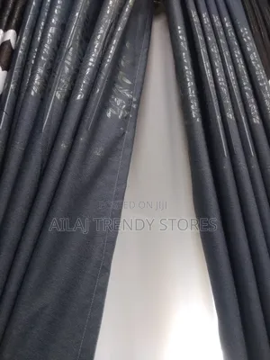 Introspective Gray Curtains Per Metre