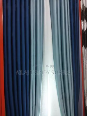 Timeless and Gentle Blue Curtains Per Metre