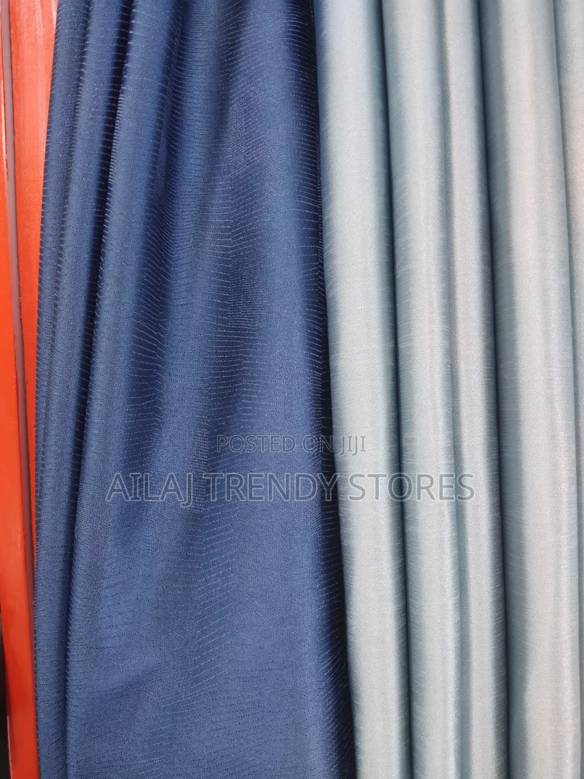 Timeless and Gentle Blue Curtains Per Metre