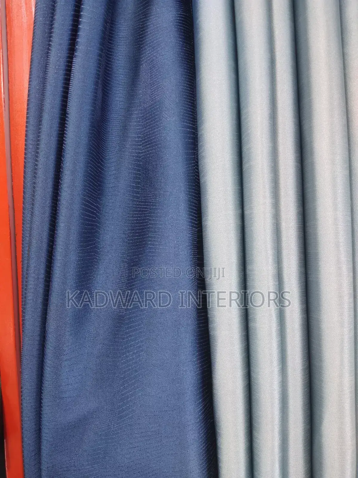 Timeless and Gentle Blue Curtains Per Metre