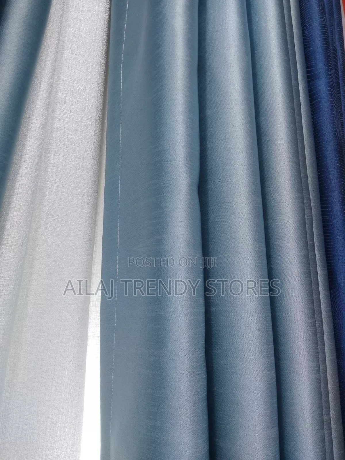 Timeless and Gentle Blue Curtains Per Metre