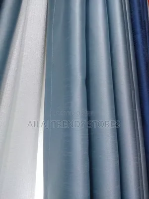 Timeless and Gentle Blue Curtains Per Metre