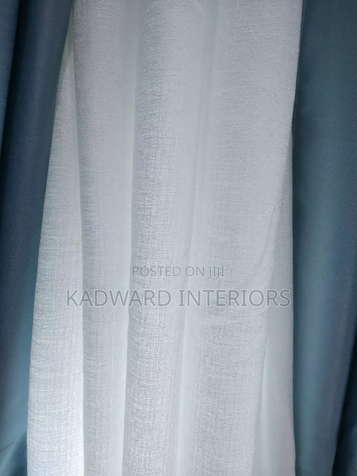 Timeless and Gentle Blue Curtains Per Metre