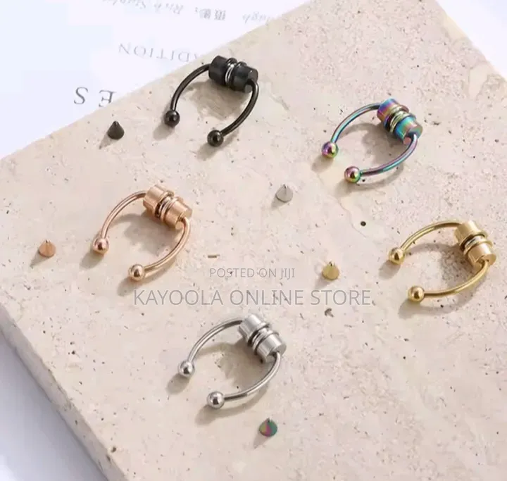 Women Fake Piercing Nose Ring Hoop Septum