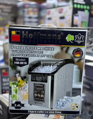 2.6L Hoffmans HM-9816 Portable Ice Machine.