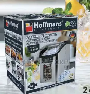 2.6L Hoffmans HM-9816 Portable Ice Machine.