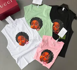 Graphic Print Sleeveless T-Shirts