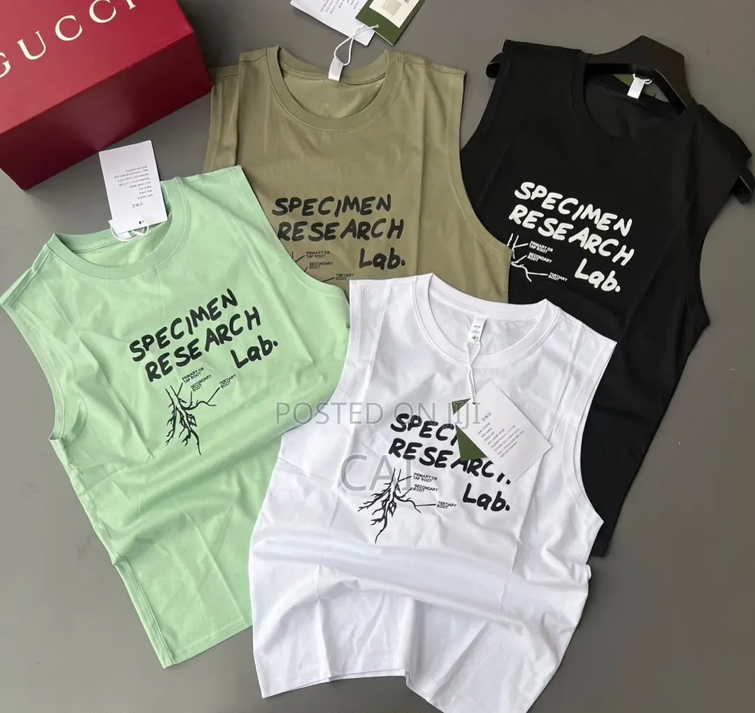 Graphic Print Sleeveless T-Shirts