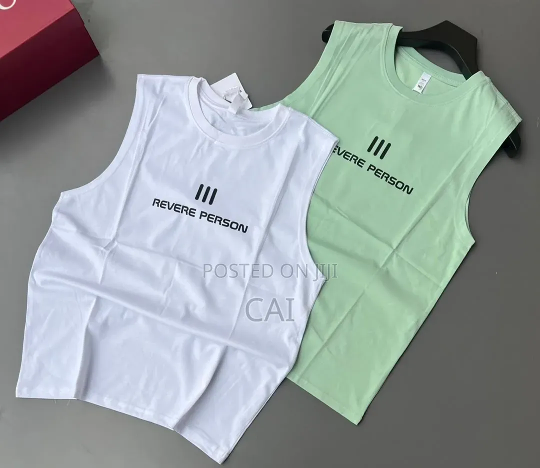 Graphic Print Sleeveless T-Shirts