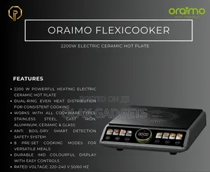 Oraimo FlexiCooker OCS-201A - 2200W Electric Ceramic Hot Plate Cooker
