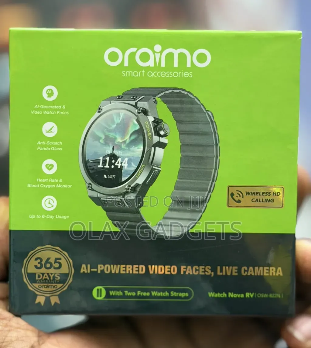 Oraimo Watch Nova RV OSW-822N AI Video Face Smartwatch