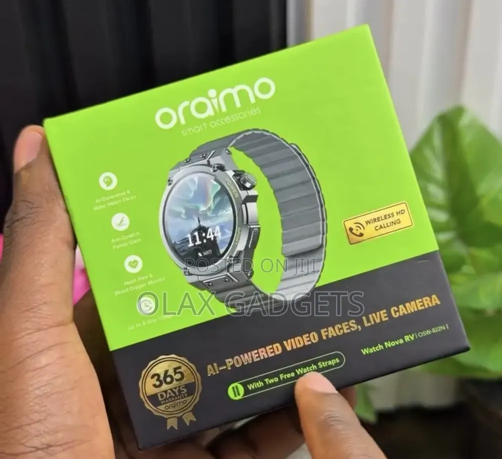 Oraimo Watch Nova RV OSW-822N AI Video Face Smartwatch
