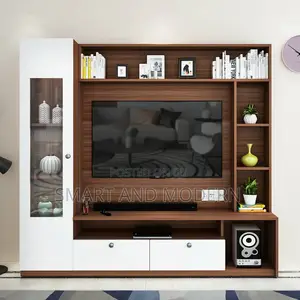 Casper /TV Unit | Walnut /and Frosty/ White | 55 Inches TV