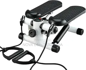 Mini Stepper Exercise Machine With LCD Monitor and Resistance Bands