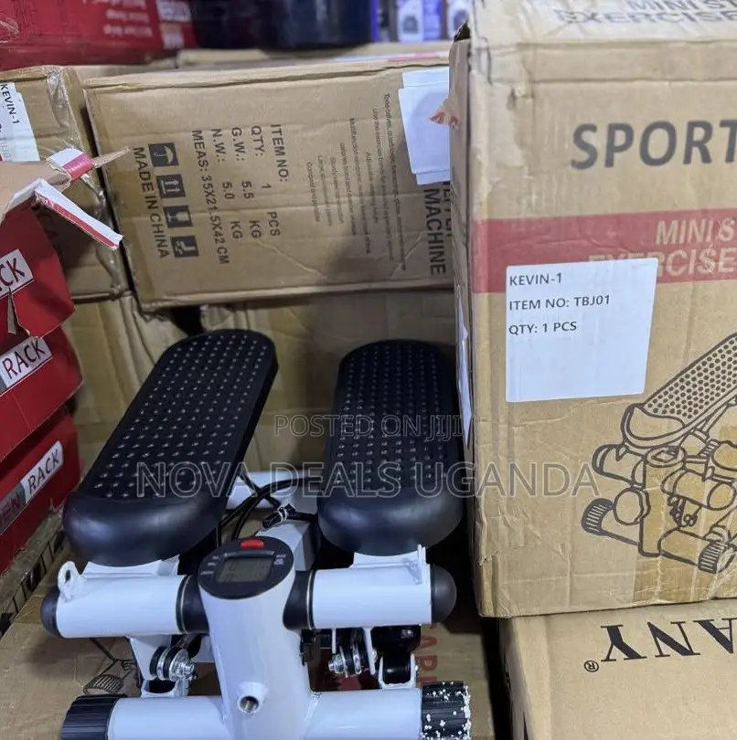 Mini Stepper Exercise Machine With LCD Monitor and Resistance Bands