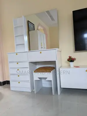 Snowcrest /Dresser With/ Sliding MirrorDressing /Cabinets Table/