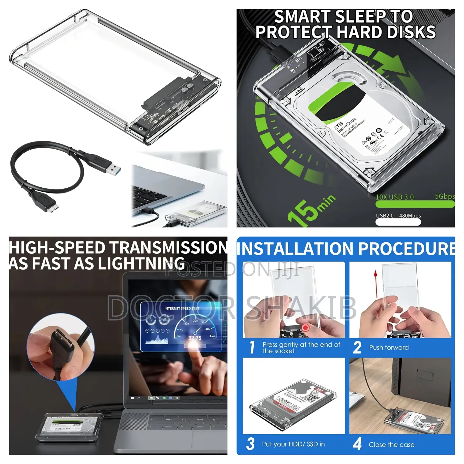 2.5" SSD / HDD External Hard Drive Enclosure