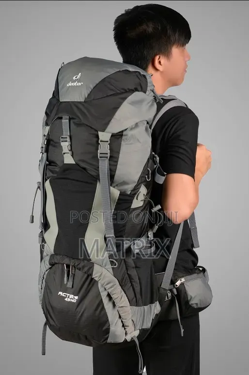 Hiking Backpack Water Resistant Bag With Rain Cover for Outdoor Sports
