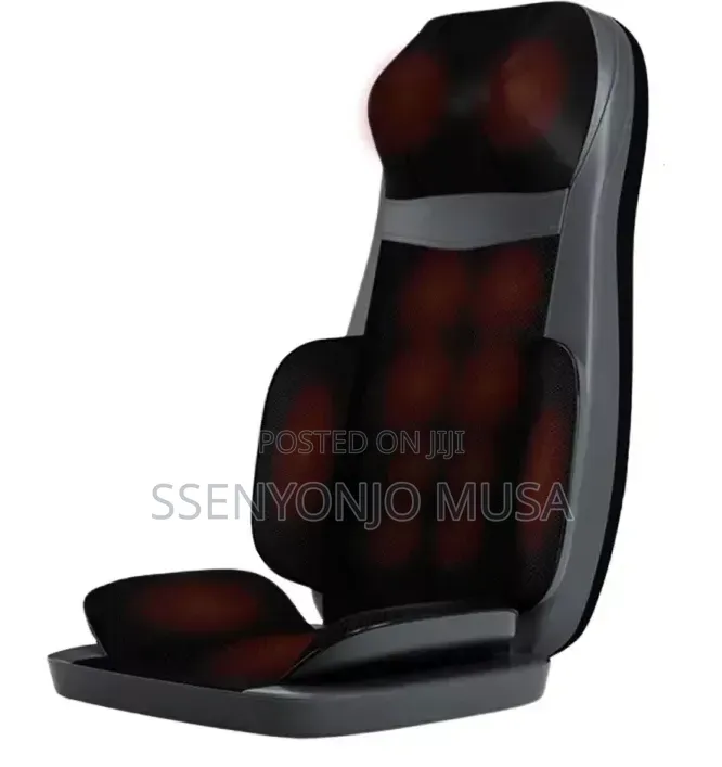 MDHL Heated Car Seat Massager Chair Cushion With Remote Control - Grey