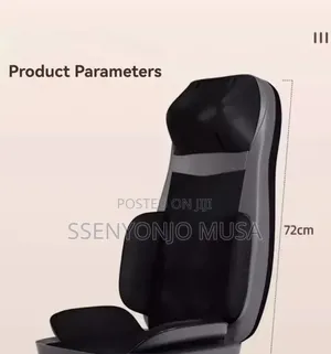 MDHL Heated Car Seat Massager Chair Cushion With Remote Control - Grey