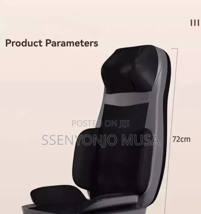 MDHL Heated Car Seat Massager Chair Cushion With Remote Control - Grey