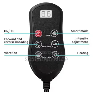 MDHL Heated Car Seat Massager Chair Cushion With Remote Control - Grey