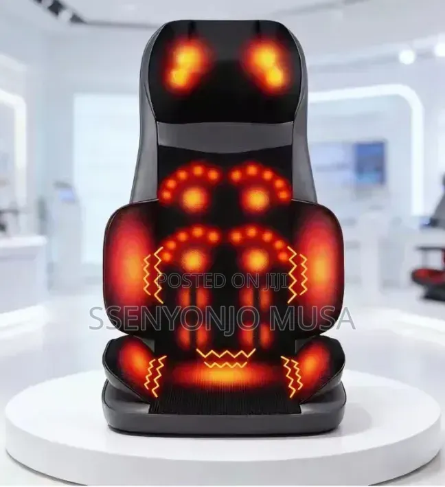MDHL Heated Car Seat Massager Chair Cushion With Remote Control - Grey