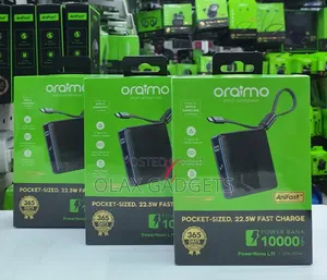 Oraimo PowerNova L11 10000mAh 22.5W Power Bank With Built-in C Cable
