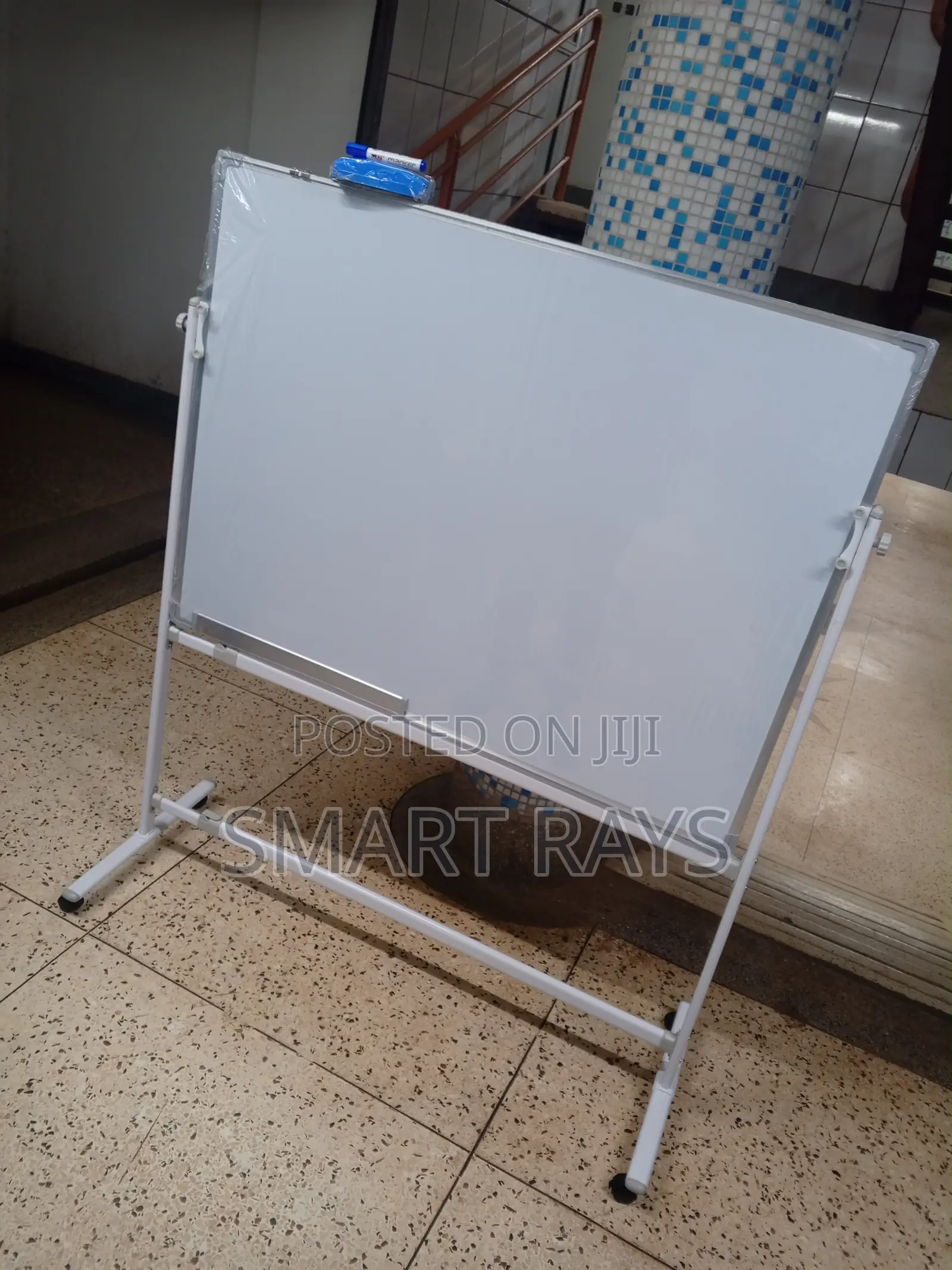Generic 90X120 Whiteboard With a Stand