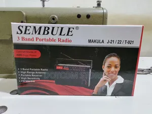 Sembule Makula J-21 Black Portable 3-Band Radio.
