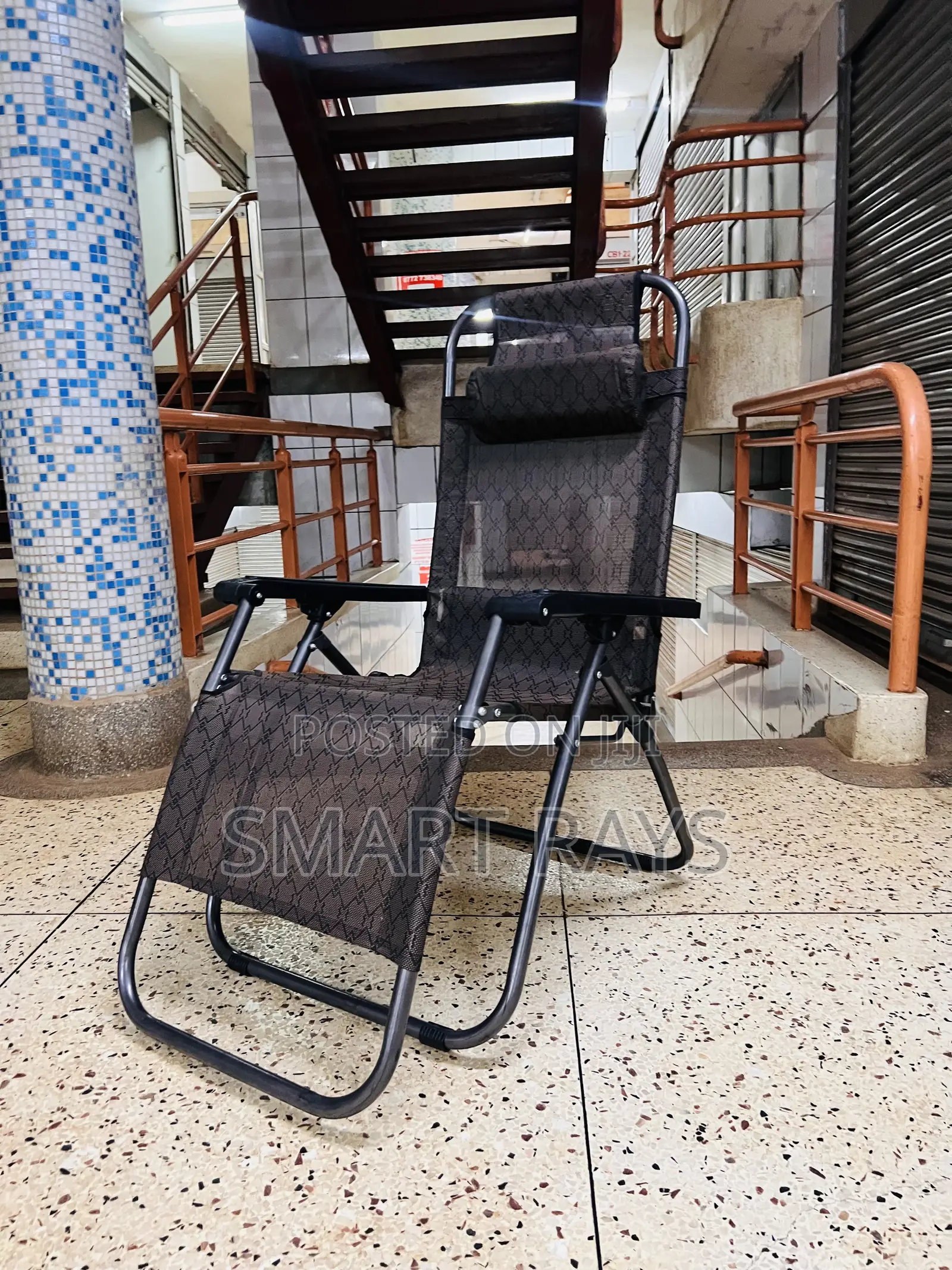 Folding Camping Chair With a Neck Pillow