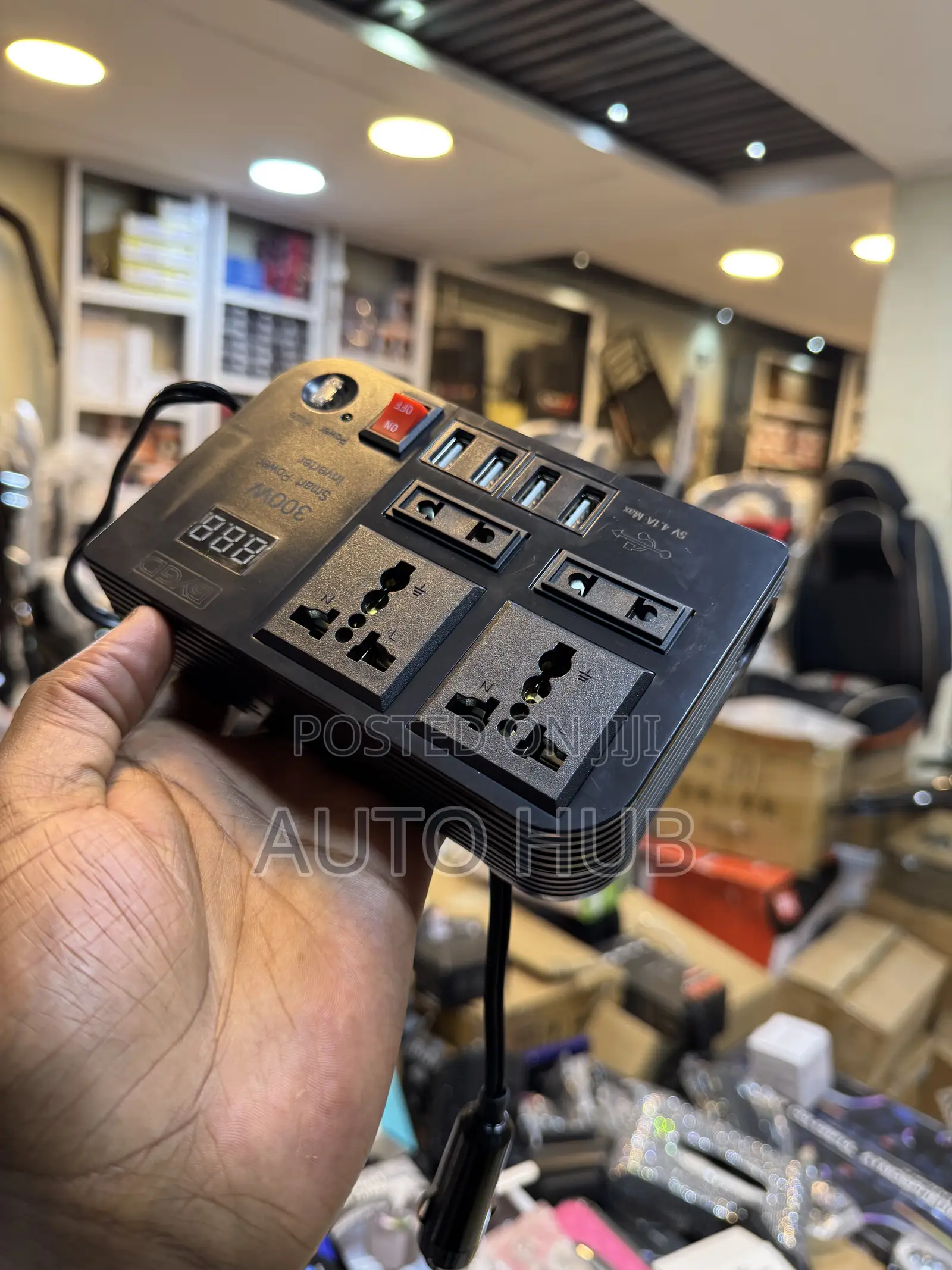 300W Car Power Inverter Extension Socket