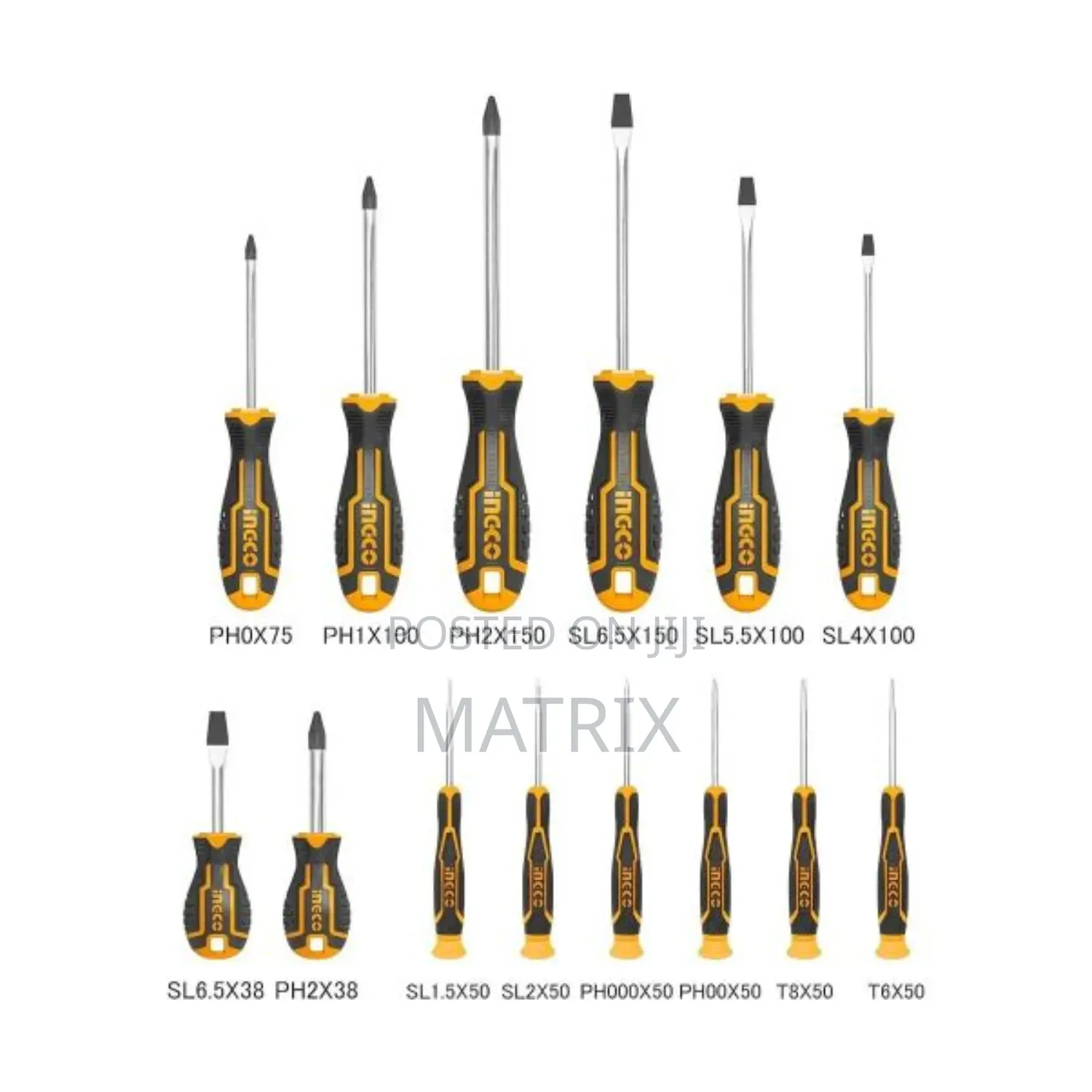 INGCO 14 PCS Screw Driver Tool Set and Precision Screwdriver Set