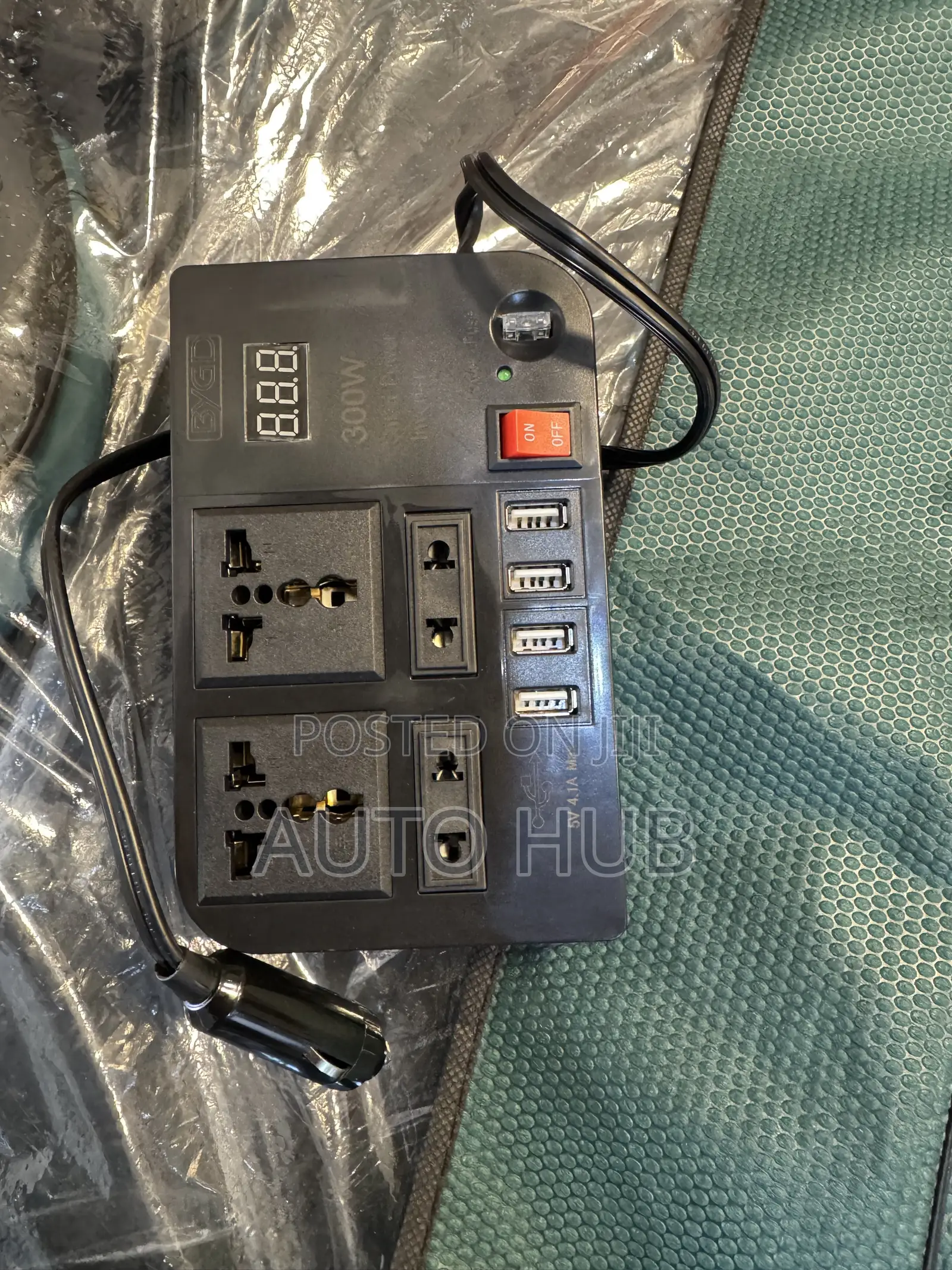 300W Car Power Inverter Extension Socket